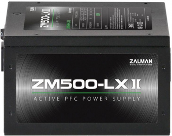 Блок питания Zalman ATX 500W ZM500-LXII (24+4+4pin) APFC 120mm fan 6xSATA RTL от магазина РЭССИ
