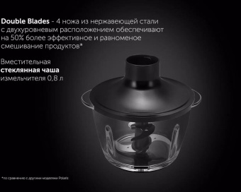 Блендер погружной Polaris PHB 1510GL Silent 1500Вт черный от магазина РЭССИ