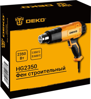 Технический фен Deko HG2350 2350Вт темп.350/600С (085-1009) от магазина РЭССИ