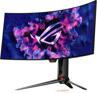 Монитор Asus 34" ROG Swift PG34WCDM черный OLED LED 21:9 HDMI матовая HAS Piv 450cd 178гр/178гр 3440x1440 240Hz FreeSync Premium DP 2K USB 8.4кг от магазина РЭССИ