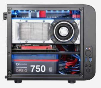 Корпус Thermaltake Core V1 черный без БП miniITX 1x200mm 2xUSB3.0 audio bott PSU от магазина РЭССИ