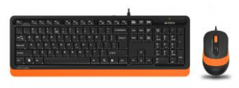 Клавиатура + мышь A4Tech Fstyler F1010 клав:черный/оранжевый мышь:черный/оранжевый USB Multimedia от магазина РЭССИ