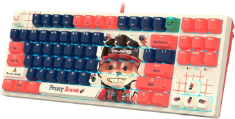 Клавиатура A4Tech Bloody AT87 Proxy Boom механическая бежевый/красный USB for gamer LED (AT87) от магазина РЭССИ