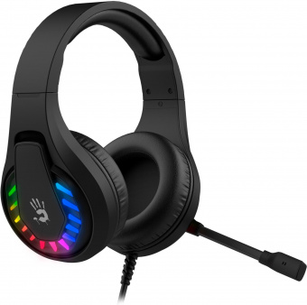 Наушники с микрофоном A4Tech Bloody G230 черный 2м накладные USB оголовье (G230) от магазина РЭССИ