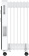 Радиатор масляный Royal Clima PARMA ROR-PR7-1500M 1500Вт белый/черный от магазина РЭССИ