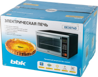 Мини-печь BBK OE3074D 28л. 1500Вт черный/серебристый от магазина РЭССИ