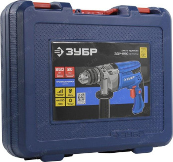 Дрель ударная Зубр ЗДУ-850 ЭРМКМ2 850Вт патрон:кулачковый реверс (кейс в комплекте) от магазина РЭССИ