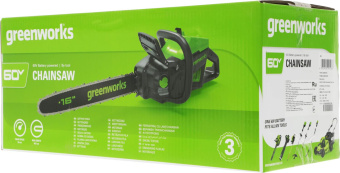 Цепная пила Greenworks GD60CS25 аккум. 2500Вт дл.шины:16" (40cm) (2008907) от магазина РЭССИ