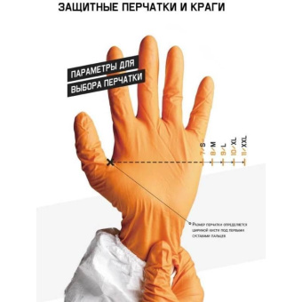 Химостойкие перчатки Jeta Safety 80/50 латекс/неопрен с хлопковым напылением 0.7 мм р. 9/l JNE711-09-L от магазина РЭССИ