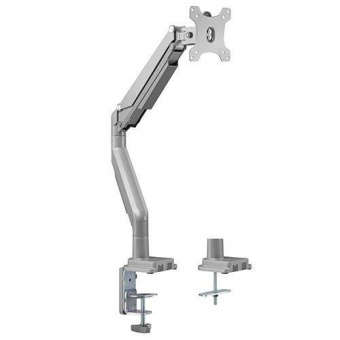 Кронштейн для мониторов Ultramounts UM708 серебристый 17"-32" макс.9кг крепление к столешнице поворот и наклон от магазина РЭССИ