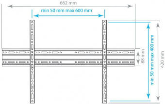 Кронштейн для телевизора Arm Media PLASMA-1 new черный 32"-90" макс.55кг настенный фиксированный от магазина РЭССИ