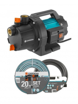 Насос напорный Gardena 3000/4 600Вт 3000л/час (в компл.:набор для полива) (09011-29.000.00) от магазина РЭССИ