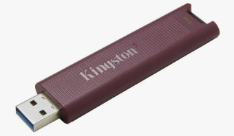 Флеш Диск Kingston 1Tb DataTraveler Max DTMAXA/1TB USB3.2 черный/бордовый от магазина РЭССИ