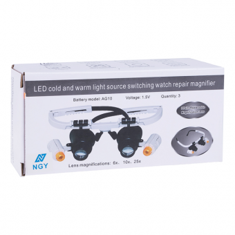 NO.9892RD Очки часовые  с холодной и теплой подсветкой от магазина РЭССИ