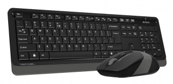 Клавиатура + мышь A4Tech Fstyler FG1010S клав:черный/серый мышь:черный/серый USB беспроводная Multimedia (FG1010S GREY) от магазина РЭССИ