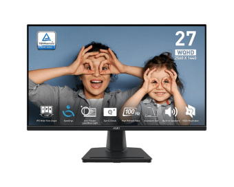 Монитор MSI 27" Pro MP275Q черный IPS LED 1ms 16:9 HDMI M/M матовая 250cd 178гр/178гр 2560x1440 100Hz DP 2K 4.1кг от магазина РЭССИ