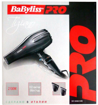 Фен Babyliss Pro TIZIANO 2100Вт черный от магазина РЭССИ