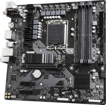 Материнская плата Gigabyte B760M DS3H AX DDR4 Soc-1700 Intel B760 4xDDR4 mATX AC`97 8ch(7.1) 2.5Gg RAID+HDMI+DP от магазина РЭССИ