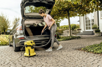 Строительный пылесос Karcher WD 3 P V-17/4/20 1000Вт (уборка: сухая/сбор воды) желтый от магазина РЭССИ