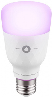 Умная лампа Yandex YNDX-00010 цветная E27 9Вт 900lm Wi-Fi (упак.:1шт) (YNDX-00010) от магазина РЭССИ