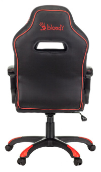 Кресло игровое A4Tech Bloody GC-350 черный/красный эко.кожа крестов. пластик черный от магазина РЭССИ