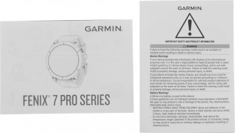 Смарт-часы Garmin Fenix 7S Pro 30.4мм 1.2" transflective корп.серебристый рем.графитовый (010-02776-00) от магазина РЭССИ