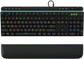 Клавиатура GMNG 999GK механическая черный/серебристый USB Multimedia for gamer LED (подставка для запястий) (1091218) от магазина РЭССИ