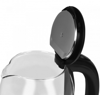 Чайник электрический SunWind SUN-K-002 1.8л. 1500Вт прозрачный/черный (корпус: стекло) от магазина РЭССИ