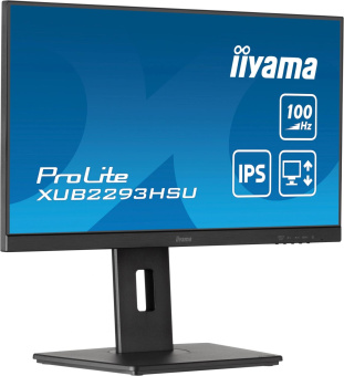 Монитор Iiyama 21.5" ProLite XUB2293HSU-B6 черный IPS LED 1ms 16:9 HDMI M/M матовая HAS Piv 1000:1 250cd 178гр/178гр 1920x1080 100Hz DP FHD USB 3.9кг от магазина РЭССИ