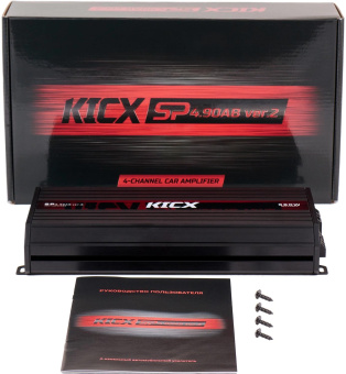 Усилитель автомобильный Kicx SP 4.90AB ver.2 одноканальный от магазина РЭССИ