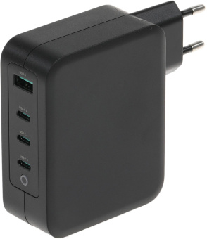 Блок питания TopON TOP-GaN-130WB автоматический 130W 5V-20V 5A 4xUSB от бытовой электросети LED индикатор от магазина РЭССИ