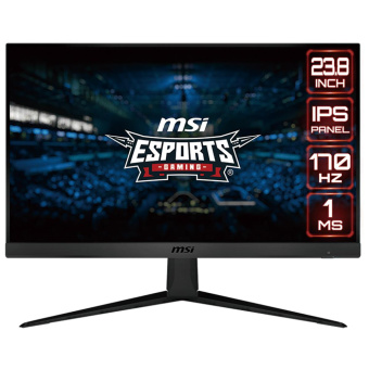 Монитор MSI 23.8" G2412F черный IPS LED 1ms 16:9 HDMI матовая 300cd 178гр/178гр 1920x1080 180Hz DP FHD 4.2кг от магазина РЭССИ