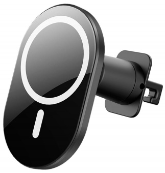 Держатель Wiiix CW-74V-B магнитный беспров.з/у. черный/серый для смартфонов от магазина РЭССИ