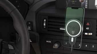 Держатель Uzay магнитный беспров.з/у. черный для смартфонов (UZ-MA-20-BK) от магазина РЭССИ