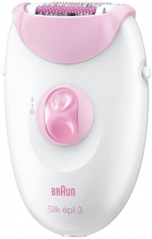 Эпилятор Braun SE-3270 скор.:2 насад.:3 от электр.сети белый/розовый от магазина РЭССИ