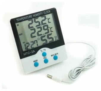Термометр с гигрометром HTC-2 с выносным датчиком от магазина РЭССИ