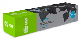 Картридж лазерный Cactus CS-CE311A CE311A голубой (1000стр.) для HP LJ CP1012Pro/CP1025 от магазина РЭССИ