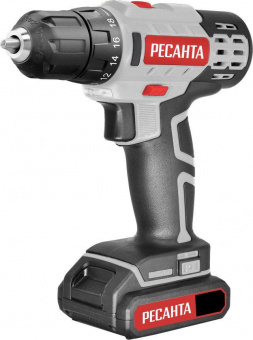 Дрель-шуруповерт Ресанта ДА-50Л2-18А аккум. патрон:быстрозажимной (кейс в комплекте) (75/14/9) от магазина РЭССИ