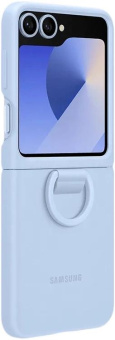 Чехол (клип-кейс) Samsung для Samsung Galaxy Z Flip6 Silicone Case Silicone Case Flip 6 (F741) голубой (EF-PF741TLEGRU) от магазина РЭССИ