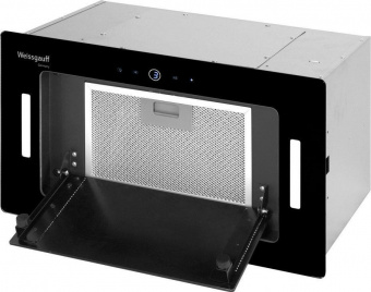 Вытяжка встраиваемая Weissgauff Aura 850 черный управление: кнопочное (1 мотор) от магазина РЭССИ