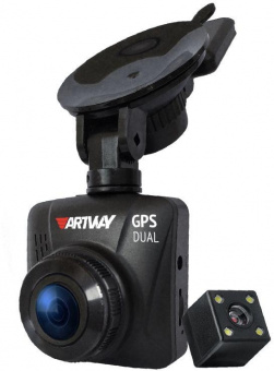 Видеорегистратор Artway AV-398 GPS Dual Compact черный 12Mpix 1080x1920 1080p 170гр. GPS от магазина РЭССИ