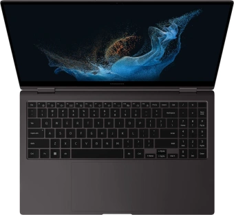 Ноутбук Samsung Galaxy Book 2 Pro 360 NP950 Core i7 1260P 16Gb SSD512Gb Intel Iris Xe graphics 15.6" AMOLED Touch FHD (1920x1080) Windows 11 Home English grey WiFi BT Cam (NP950QED-KA1IN) от магазина РЭССИ