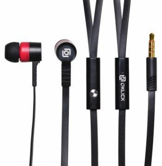 Гарнитура вкладыши Оклик HS-S-220 1.1м черный/красный проводные в ушной раковине (D2B/R) от магазина РЭССИ