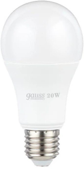Лампа светодиодная Gauss Elementary 20Вт цок.:E27 груша 220B 4100K св.свеч.бел.ней. A60 (упак.:10шт) (23229) от магазина РЭССИ