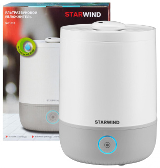 Увлажнитель воздуха Starwind SHC1523 30Вт (ультразвуковой) белый/серый от магазина РЭССИ