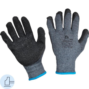 Перчатки с двойным латексным обливом Jeta Safety 3 пары размер 9/l JL-101-L от магазина РЭССИ