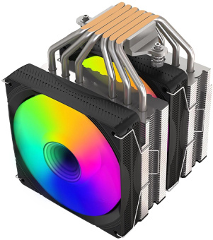 Устройство охлаждения(кулер) GMNG GG-CPC250-ARGB1 ARGB 120x120x25mm Soc-AM5/AM4/1151/1200/2066/1700 черный 4-pin 22-32dB Al+Cu 250W 945gr Ret (GG-CPC250-ARGB1-BK) от магазина РЭССИ