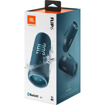 Колонка порт. JBL Flip 6 голубой 30W 1.0 BT (JBLFLIP6BLU) от магазина РЭССИ