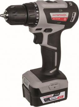 Дрель-шуруповерт Интерскол ДА-10/14,4В аккум. патрон:быстрозажимной (кейс в комплекте) (708.2.2.70) от магазина РЭССИ