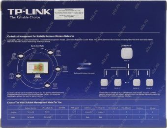 Точка доступа TP-Link EAP115 N300 10/100BASE-TX белый от магазина РЭССИ